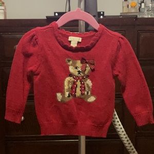 Baby girls red sweater